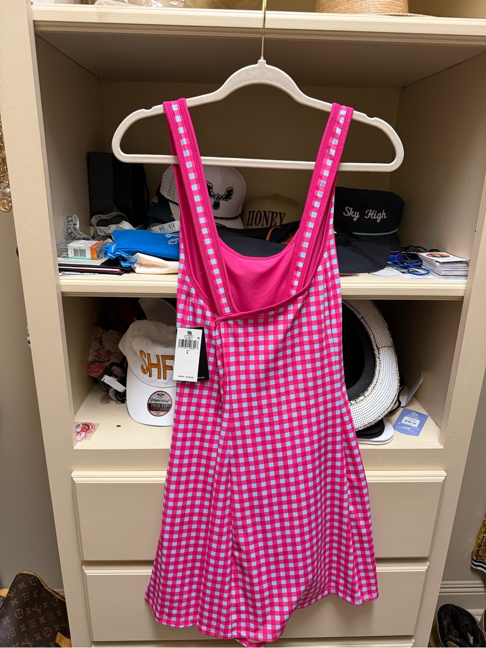 Ralph Lauren Pink Gingham Mini Dress - Picture 15 of 15